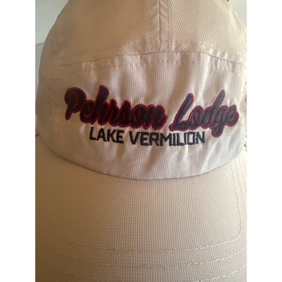 Richardson Pehrson Lodge Lake Vermilion Hat OSFM Beige Neck Shade - Picture 2 of 7